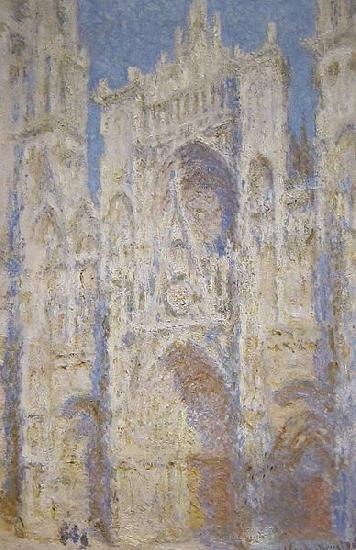 Claude Monet Rouen Cathedral West Facade Sunlight